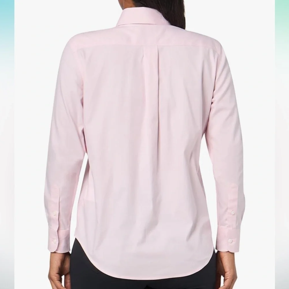 Brooks Brothers Light Pink Cotton Button Down Blouse Size 4 - Picture 2 of 7